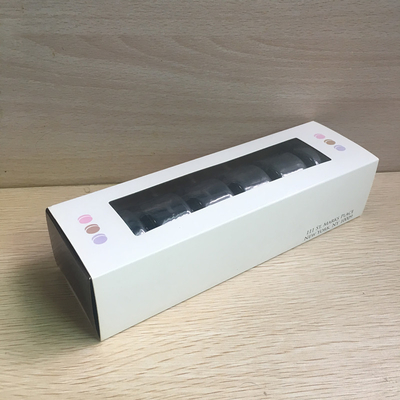 لمینت براق جعبه کادو داخلی EVA بسته بندی جعبه ماکارون 6 بسته برای خرده فروشی