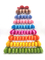برج مخروطی ماکارون تاول بسته بندی پلاستیکی 9 لایه مربع 41 سانتی متر