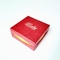 جعبه هدایای کاغذی شش گوش سفت و سخت حک شده آرم بسته بندی جعبه کادو جواهرات قرمز سفارشی