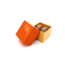 جعبه بسته بندی ماکارون کاغذ کرافت دوست داشتنی نارنجی با پوشش UV قابل بازیافت 2 عدد