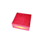 بسته بندی جعبه کادویی سفت و سخت شکلات قرمز 9 عدد با درجه غذای داخلی شفاف