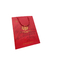 جعبه هدیه قرمز لوکس بسته بندی کیسه کاغذی سفت و سخت لوگوی سفارشی برای شکلات چای