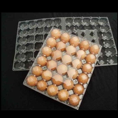 سینی نگهدارنده تخم مرغ پلیمری تاشو 0.4 میلی متری 30 سلولی بسته بندی تاول پلاستیکی غیر سمی