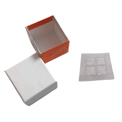 4 عدد جعبه کادو شکلات سفت و سخت بسته بندی برجستگی درجه غذا