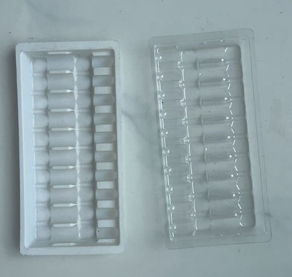 عمده فروشی 10 سینی پلاستیکی از PVC برای 1 میلی لیتر سینی درونی دارویی که با استفاده از سوزن آب و خلاء شکل می گیرد