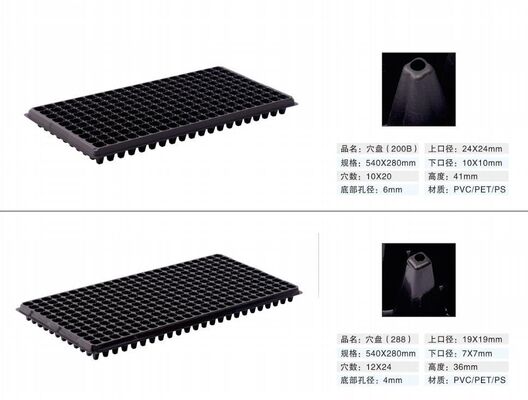 200-سلول سینی نشاء پلاستیکی - ضخامت 2 میلی متر و مقاوم در برابر پیری برای تکثیر پایدار گیاهان