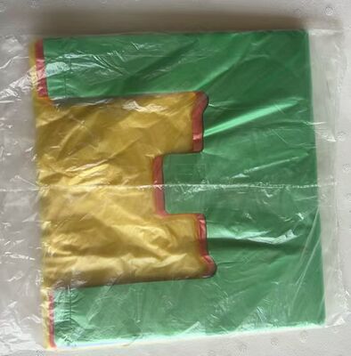 کیف دستی پلاستیکی قابل بازیافت HDPE سفارشی با مقاومت بالا در برابر ضربه برای خرید سوپرمارکت