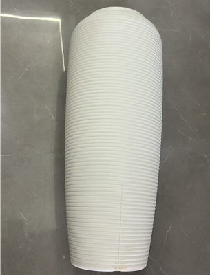 گلدان گل پیچک سبز گرد HDPE با طرح سرامیکی بدلی ضخیم و سایزهای متعدد