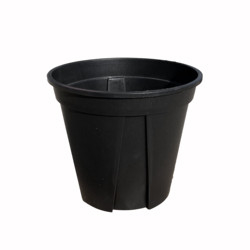 عمده فروشی 2.5L باغ سیاه پلاستیکی نوزاد گالن گلدان ضخیم گالن Bonsai برش ساخته شده از PP / HDPE