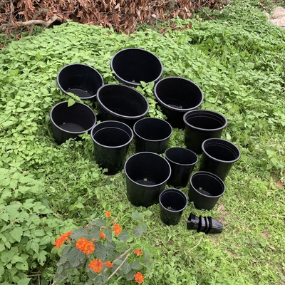 گلدان های گل های سیاه 3 گالن گلدان های بزرگ پرورش دهنده از PP / HDPE