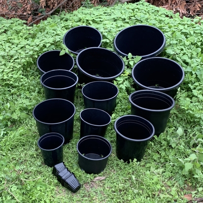 گلدان های گل های سیاه 3 گالن گلدان های بزرگ پرورش دهنده از PP / HDPE