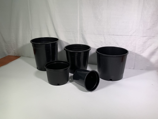 گلدان های گل های سیاه 3 گالن گلدان های بزرگ پرورش دهنده از PP / HDPE