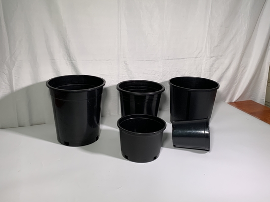 گلدان های گل های سیاه 3 گالن گلدان های بزرگ پرورش دهنده از PP / HDPE