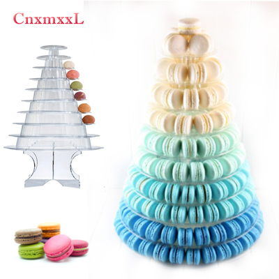 Super WOW 10 Tier Macaron Blister Tower Stand بسته بندی پوشش UV