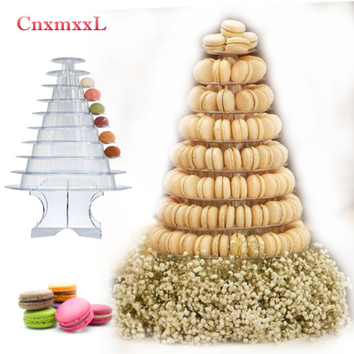 Super WOW 10 Tier Macaron Blister Tower Stand بسته بندی پوشش UV