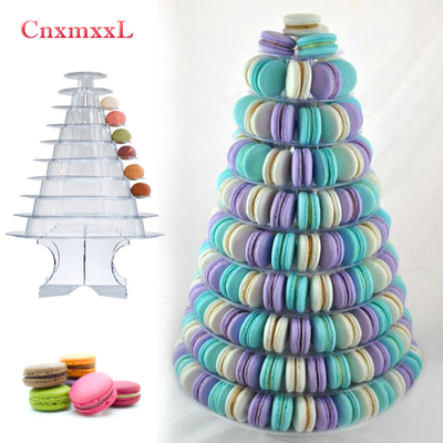 Super WOW 10 Tier Macaron Blister Tower Stand بسته بندی پوشش UV