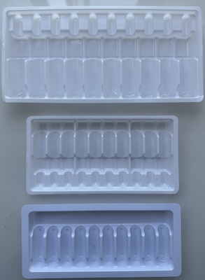 PET 1ml 2ml 5ml 10ml 10 Ampoule Tray خلاء شکل دادن سینی سفارشی سازی