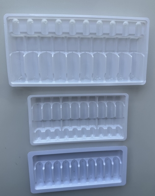 PET 1ml 2ml 5ml 10ml 10 Ampoule Tray خلاء شکل دادن سینی سفارشی سازی