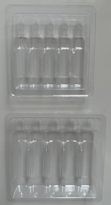 سفارشی سازی سینی آمپول پلی اتیلن ترفتلات PET عمده فروشی 1ml 2ml 5ml 10ml سینی آمپول تزریق آب سفارشی سازی