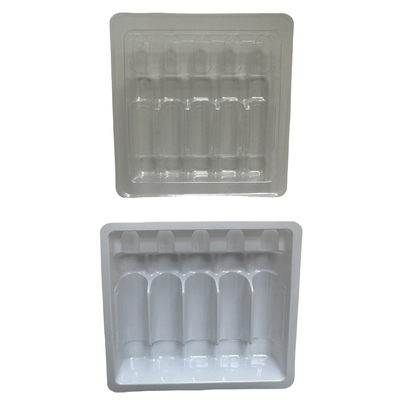 سفارشی سازی سینی آمپول پلی اتیلن ترفتلات PET عمده فروشی 1ml 2ml 5ml 10ml سینی آمپول تزریق آب سفارشی سازی