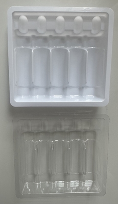 سینی آمپول پلی اتیلن ترفتلات PET سفارشی عمده فروشی 1ml 2ml 5ml 10ml سینی آمپول تزریق آب سفارشی بسته بندی