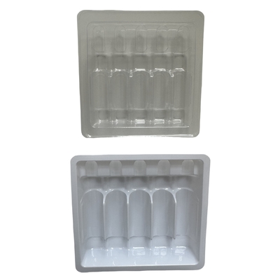 سینی آمپول پلی اتیلن ترفتلات PET سفارشی عمده فروشی 1ml 2ml 5ml 10ml سینی آمپول تزریق آب سفارشی بسته بندی