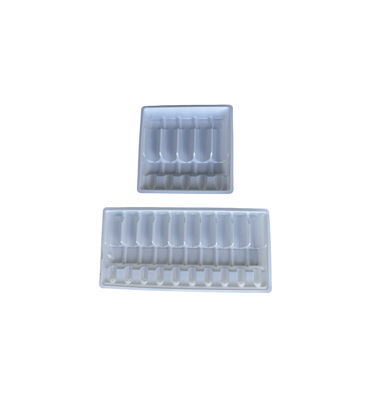 بسته بندی ظرف پفک برای آب تزریقی دارو 1ml 2ml 5ml 10ml ظرف آمپول PET سفارشی سازی