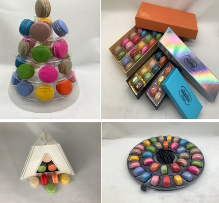 Super WOW 10 Tier Macaron Blister Tower Stand Packaging با آکریلیک