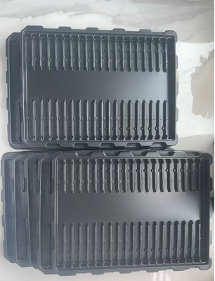 سینی استخراج IC مستطیل ESD دوستانه با محیط زیست، سینی کریستالی PS 4 اینچی
