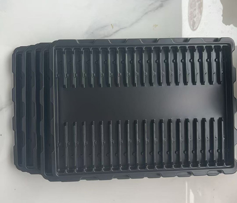 سینی استخراج IC مستطیل ESD دوستانه با محیط زیست، سینی کریستالی PS 4 اینچی