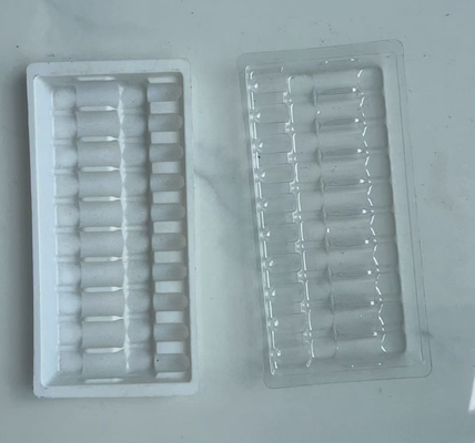 عمده فروشی 10 سینی پلاستیکی از PVC برای 1 میلی لیتر سینی درونی دارویی که با استفاده از سوزن آب و خلاء شکل می گیرد