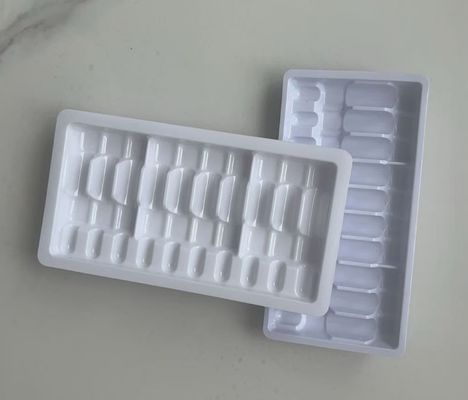 Custom 1ml Ampoule Packaging Tray - Cardboard Embossed - 14.3x7.3cm