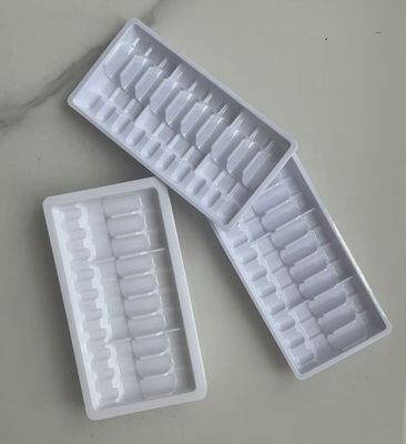 Custom 10ml Ampoule Packaging Tray - Cardboard Embossed Surface