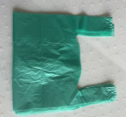 HDPE Shopping Bags with High Impact Resistance, Recyclable and Customized Logo for Supermarket Use