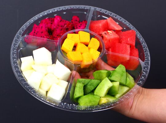 طراحی سفارشی جعبه بسته بندی میوه با آب بندی حرارتی قابل بازیافت PET برای محافظت کامل