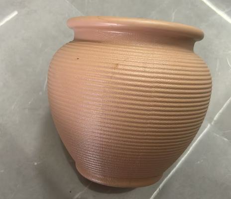 گلدان گل پیچک سبز گرد HDPE با طرح سرامیکی بدلی ضخیم و سایزهای متعدد