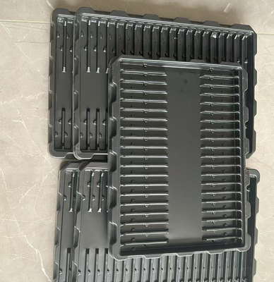 سینی ضد ایستاتیک شکل سیاه خلاء برای قطعات الکترونیکی سینی رسانای ایمن ESD