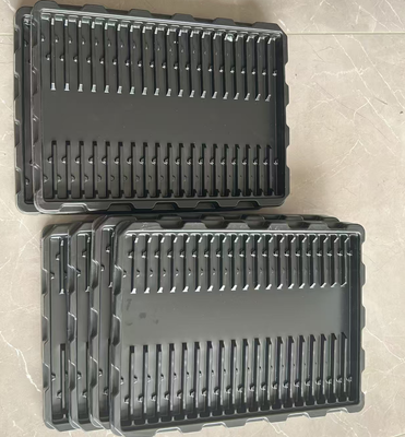 Customized Design Transparent PET Eco-friendly Anti-static Plastic Blister Tray for Electronic Components