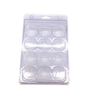 سینی تاول پلاستیکی توپ گلف PETG 6 سلولی جعبه تاول پی وی سی تاشو